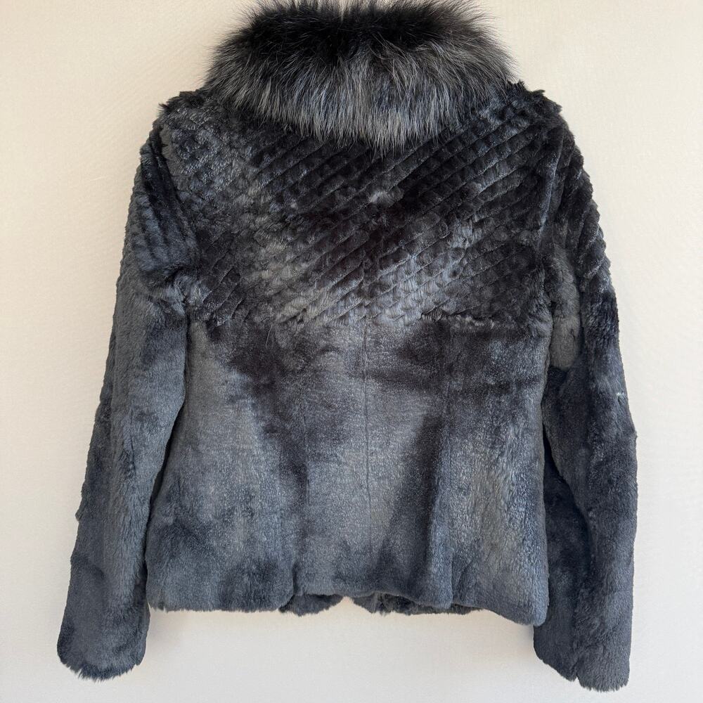 Vintage womens Fengshun fur jacket - black - cropped - fox - mink? - size M - Picture 2 of 15